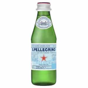 woda san pellegrino 0,25 w szklanej butelce szkło mała butelka