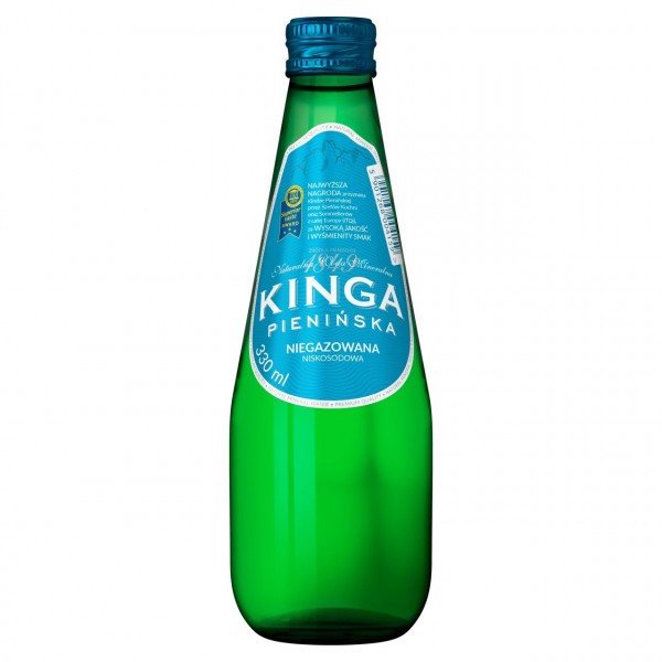 butelka szklana woda kinga pienińska niegazowana 330ml 0,33l