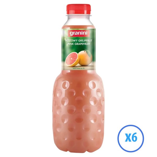 Granini nektar sok różowy grejpfrut 1l butelka PET